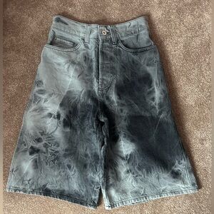 Women’s Black Tie-Dye Shorts